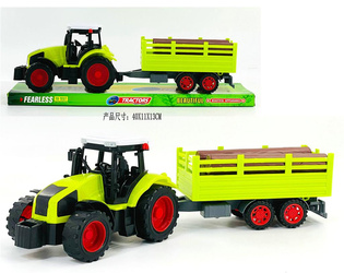 TRAKTOR Z PRZYCZEPĄ Z DREWNEM K1165T