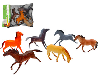 ZESTAW FIGUREK KONI 6SZT W SIATCE K945