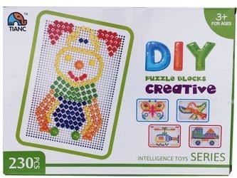 KOLOROWE PINEZKI-UKŁADANKA L3269