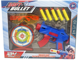 PISTOLET NA STRZAŁKI PIANKOWE Z AKCESORIAMI W PUD K813