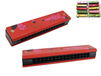 HARMONIJKA DREWNIANA K486
