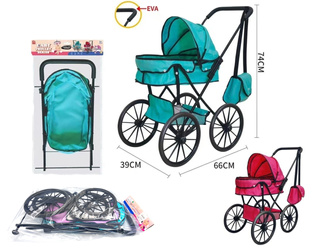 WÓZEK GŁEBOKI DLA LALEK K1224W