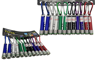 LASER Z LATARKĄ 12SZT/PACZKA K624