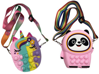 TOREBKA GUMOWA POP-IT Z PASKIEM K569