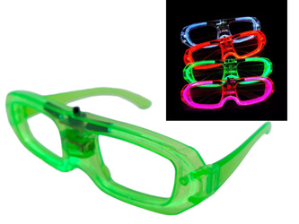 OKULARY LED Z WŁĄCZNIKIEM(BATERIA W ZESTAWIE) 12SZT/PACZKA K1150L