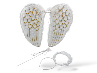 SKRZYDŁA ANIOŁA Z AUREOLĄ I RÓŻDŻKĄ K1228