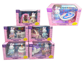 ZESTAW KRÓLICZEK Z MEBLAMI K1220R