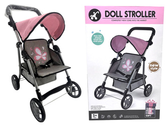 WÓZEK- SPACERÓWKA DLA LALEK W PUDEŁKU K977